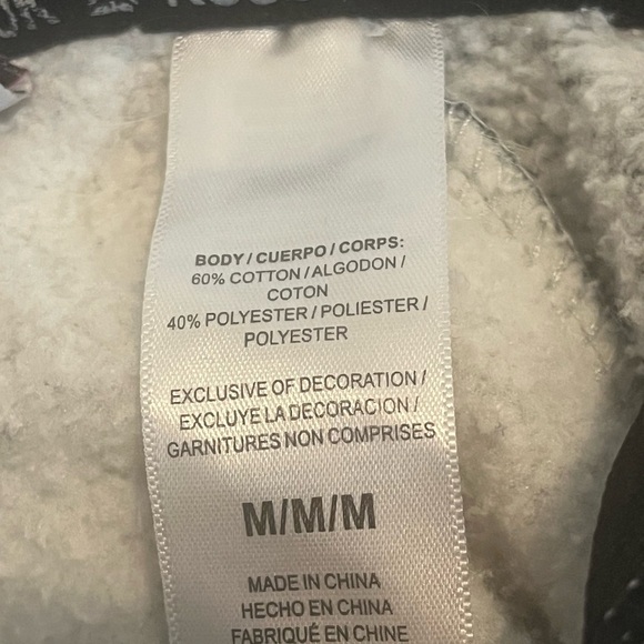 Reebok Men's Hoodie in Gray and Black. Size: Medium. Good Condition. - Picture 5 of 5